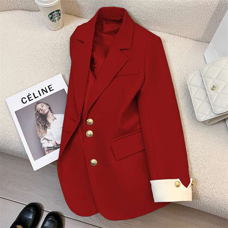 Picture of White Suit Jacket for Women 2025 Spring New Style Casual Elegant Lady High-End Street Style Popular Suit This Year