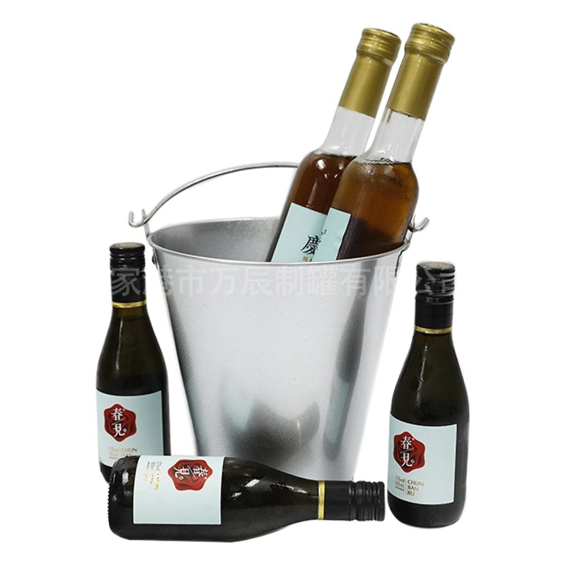 Manufacturer Supplies Small Iron Buckets, Round Tinplate Satchel Metal Packaging, Galvanized Iron Ice Buckets, Sampleable