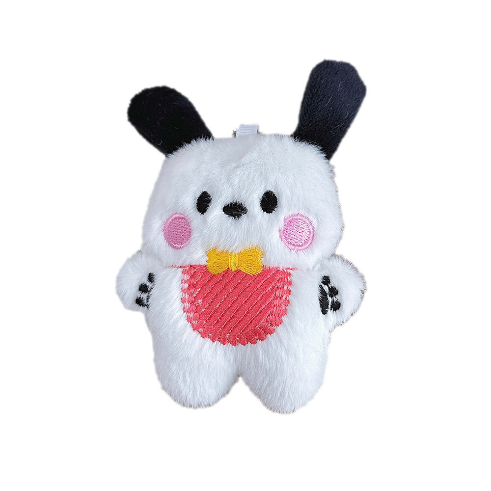 Picture of Cartoon Plush Bib Afraid of Dog Pendant Girl's Heart Schoolbag Pendant Long Hair Creative Doll Plush Doll