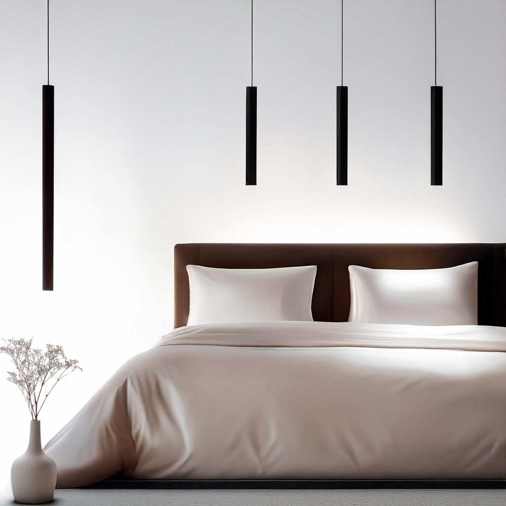 Picture of Hotel Cloth Four-piece Bed Sheet Quilt Cover Bedding White Bed Cotton Hotel Cloth Four-piece Set