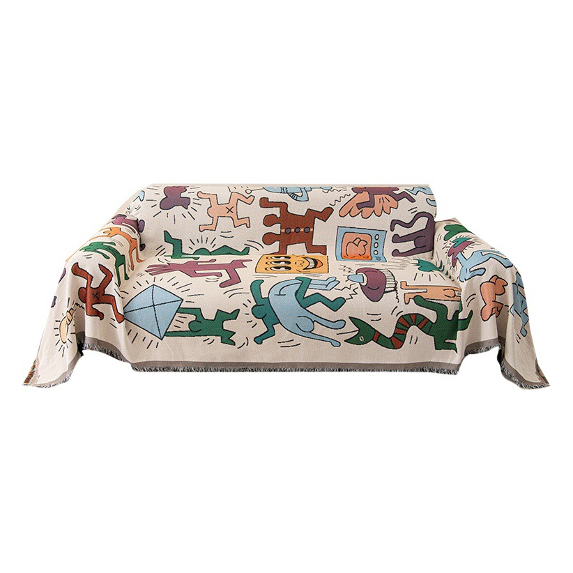 Sofa towel cover cloth ins style camping blanket cotton yarn blanket sofa cushion four seasons universal all-inclusive cover towel sofa cover cover