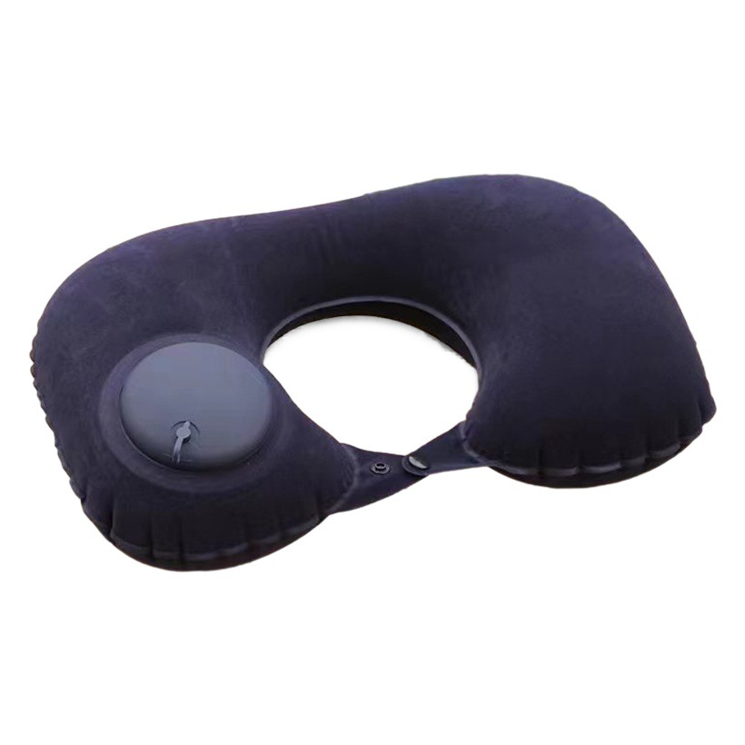 Inflatable Pillow, Portable for Travel, Press-Inflatable U-Shaped Pillow, Portable and Easy to Store, a Must-Have Item for Airplane and High-Speed Rail Travel