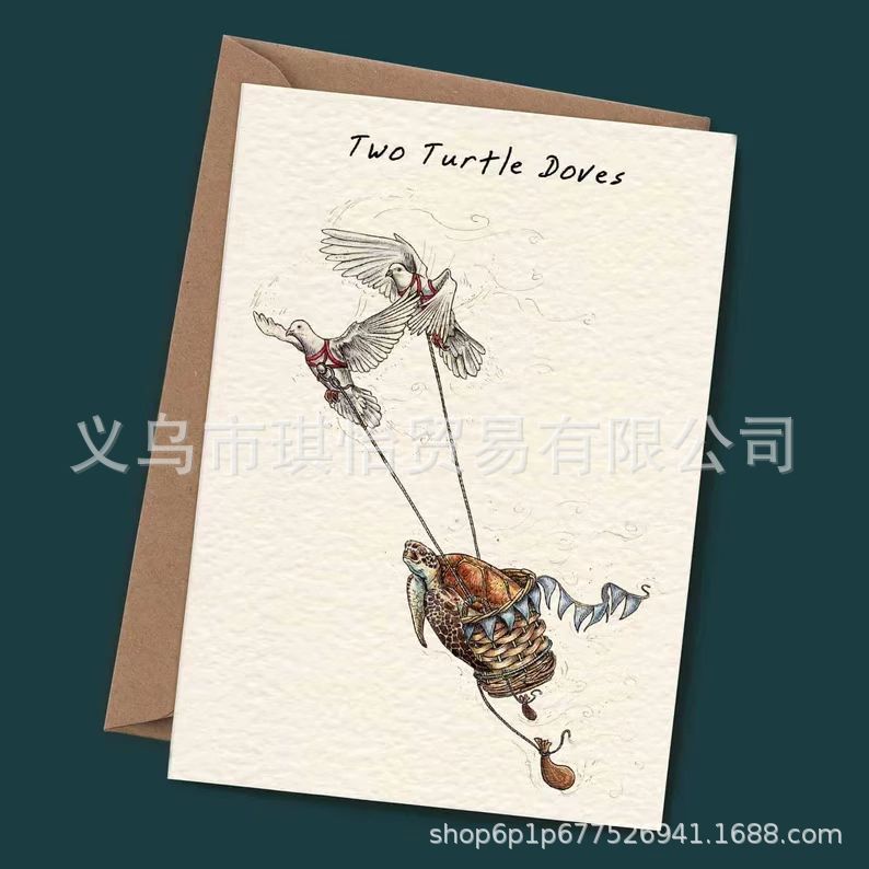 Picture of 2022 cross-border new two Days Of Christmas Card Set(12PCs)