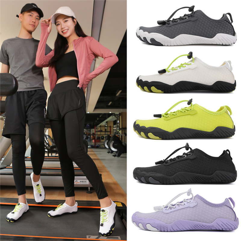 Parent-child multifunctional fitness shoes, swimming shoes, water and stream tracing shoes, unisex couples, five-toe shoes, yoga training shoes