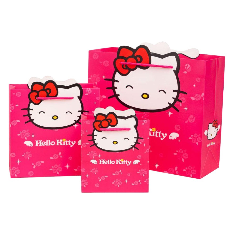 KT cat gift bag paper bag creative gift tote bag six one cartoon gift bag wedding gift box packaging bag