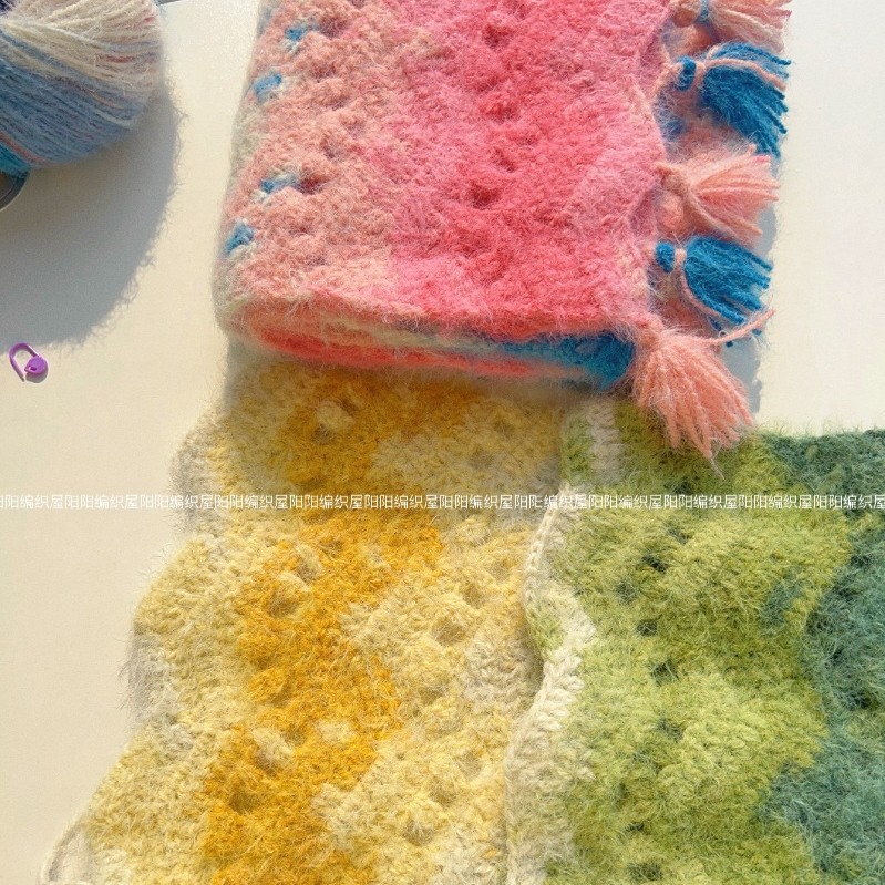 Picture of Ten moments of snow treasure DIY hand-woven The Wizard of Oz scarf material bag crochet skin-friendly shawl girlfriend gift
