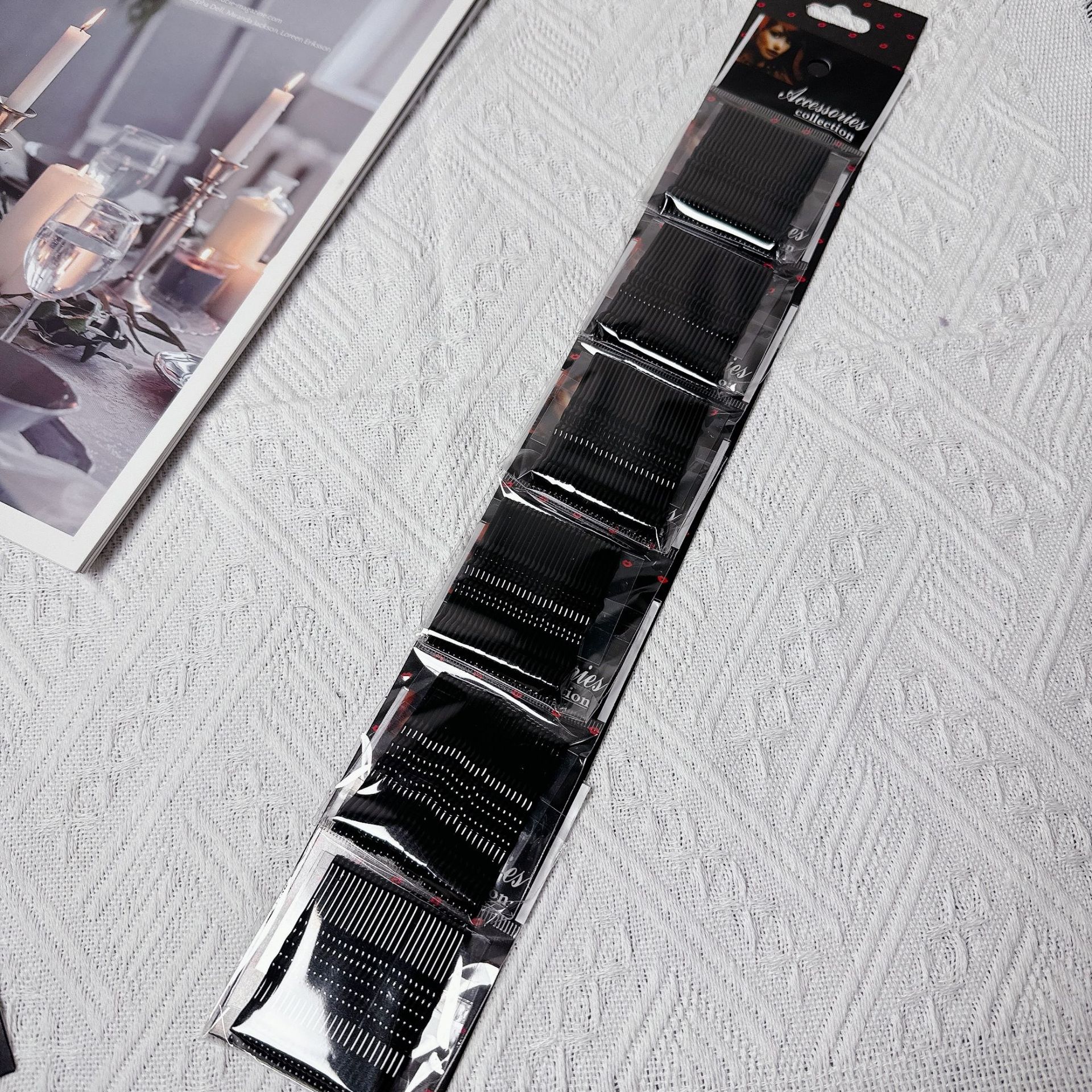 Picture of Hair clip dopamine hairpin adult hairpin packaging hairpin children's hair clip color hairpin strip hairpin
