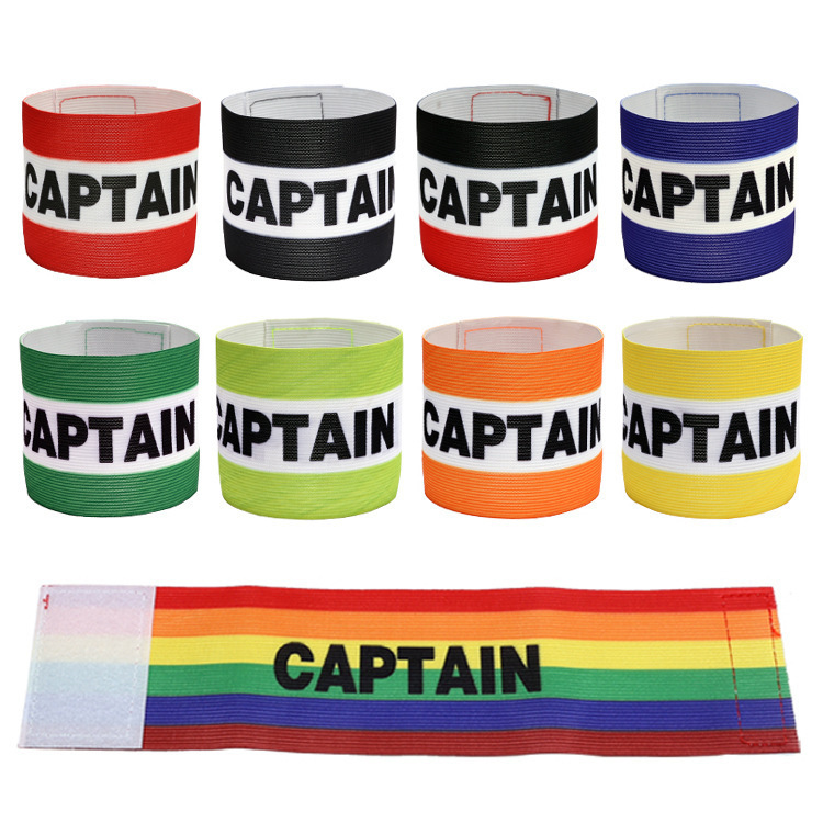 Adult Football Captain's Armband Widened 8cm Wide CAPTAIN Football Game Armband Captain's Armband Elastic Armband