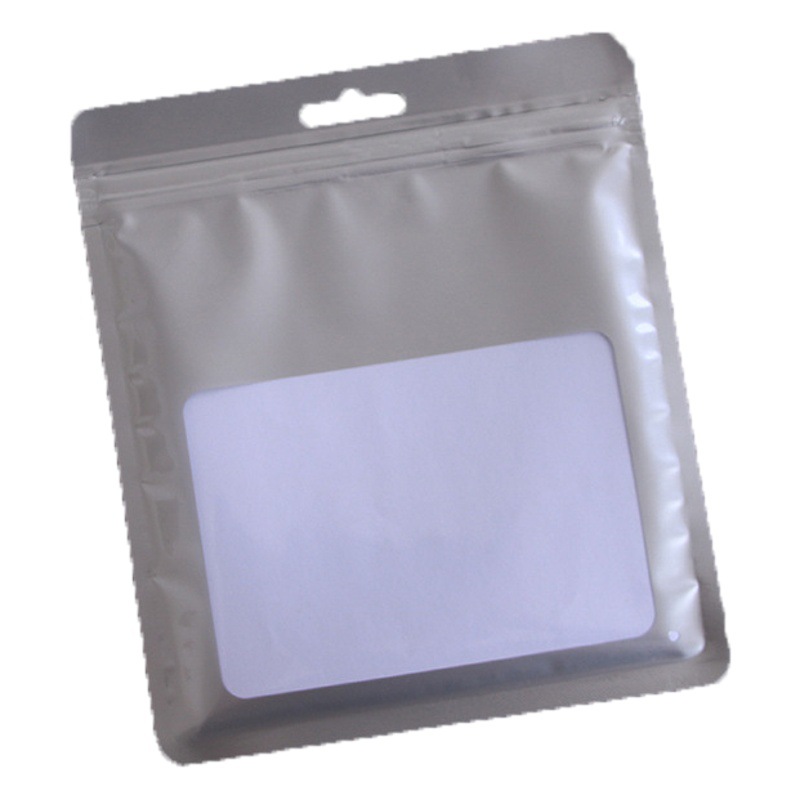 Cross-border silver blank sample small self-sealing bag jewelry children's socks sealing bag manufacturers mask packaging bag
