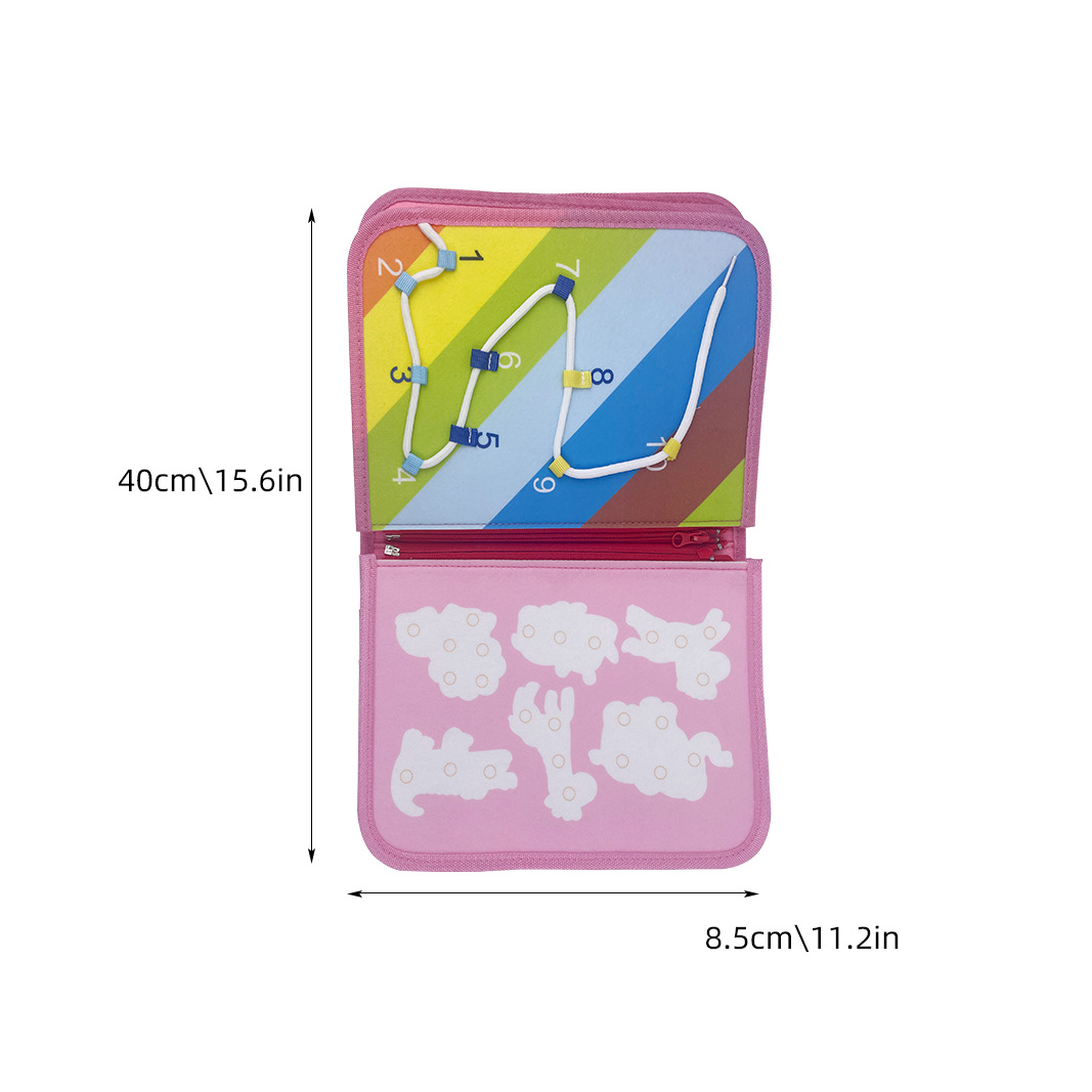 Picture of Felt Board Felt Learning Board Dressing Buckle Learning Board DIY Early Education Toy Baby Enlightenment Felt Teaching Aware