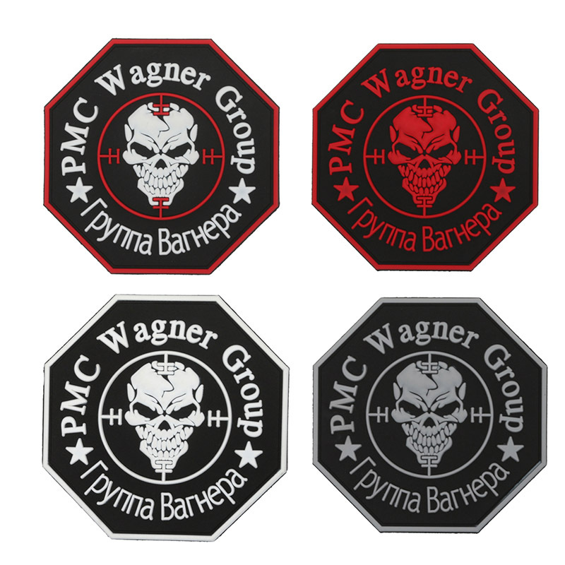 Outdoor Cross-border Russian Hell Spikes Morale Seal PMC Wagner Group PVC Armband Military Fan Tactical Emblem