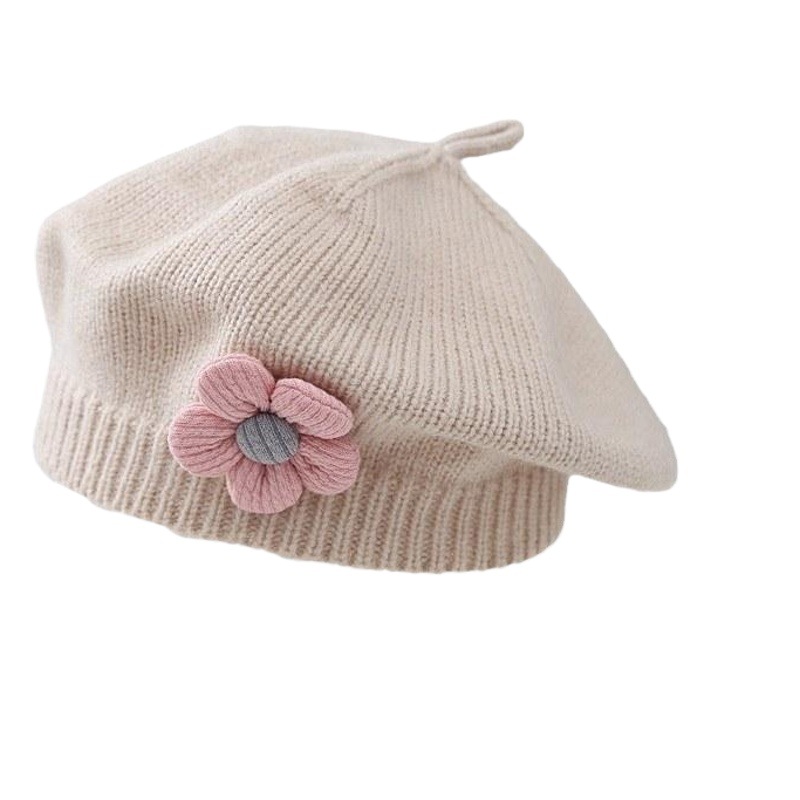 Baby hat autumn and winter wool knitted hat baby beret cute super cute boys and girls painter hat fashion wholesale