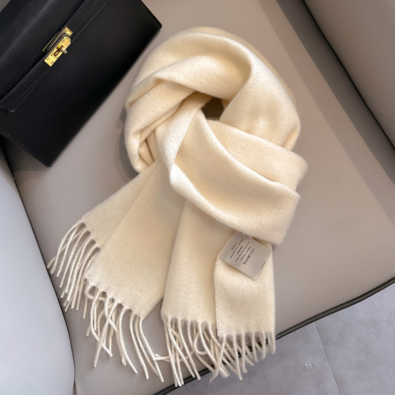 Picture of 2025 New Autumn and Winter Warm Scarf Women's Easiest for Match Long Pure Wool Scarf Men's Couple Style Spot Wholesale