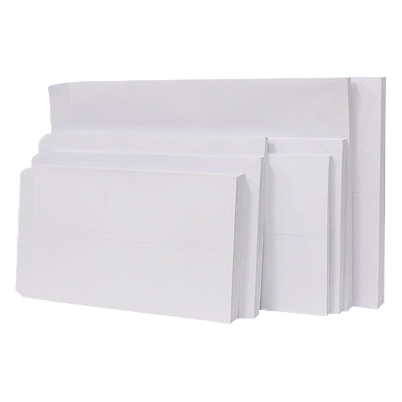 White blank letterless paper bag No. 5 No. 7 No. 9 a4 offset paper thickened solid color envelope writing paper can be printed