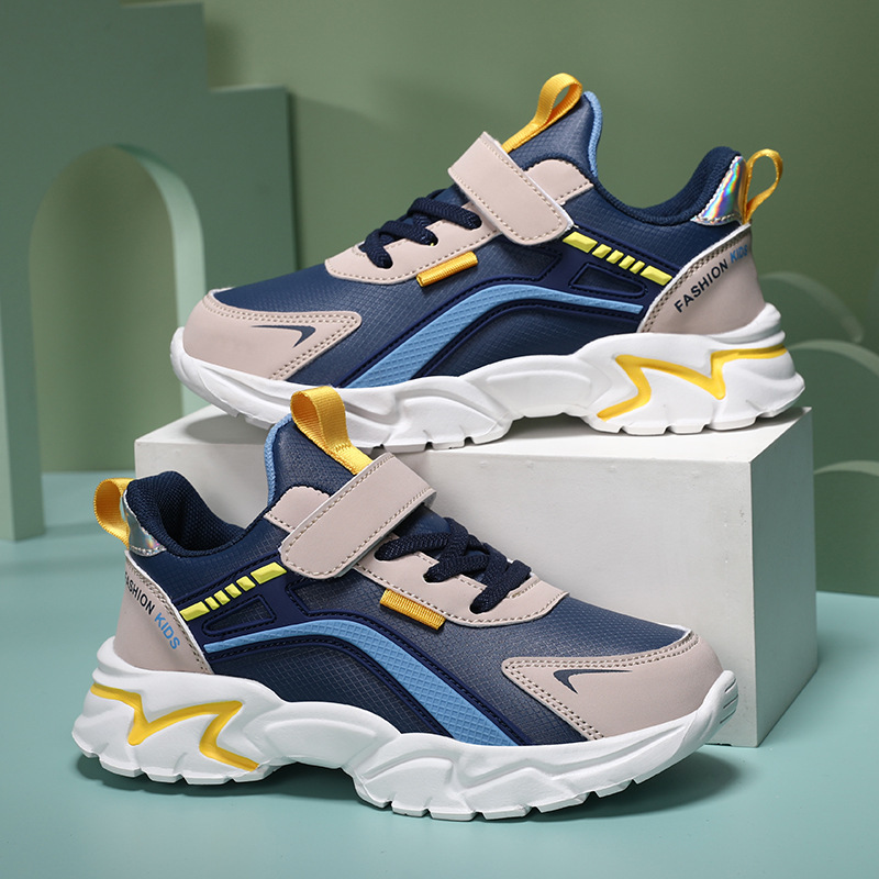 850 girls shoes 2024 spring new cuhk boys leather running shoes light soft bottom children's sneaker