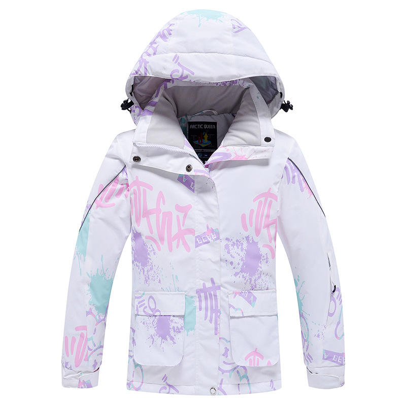 Picture of Children's Ski Suit for Boys and Girls Winter Outdoor Windproof Water-splashing Warm Thickened Snowboard Double-board Ski Suit New