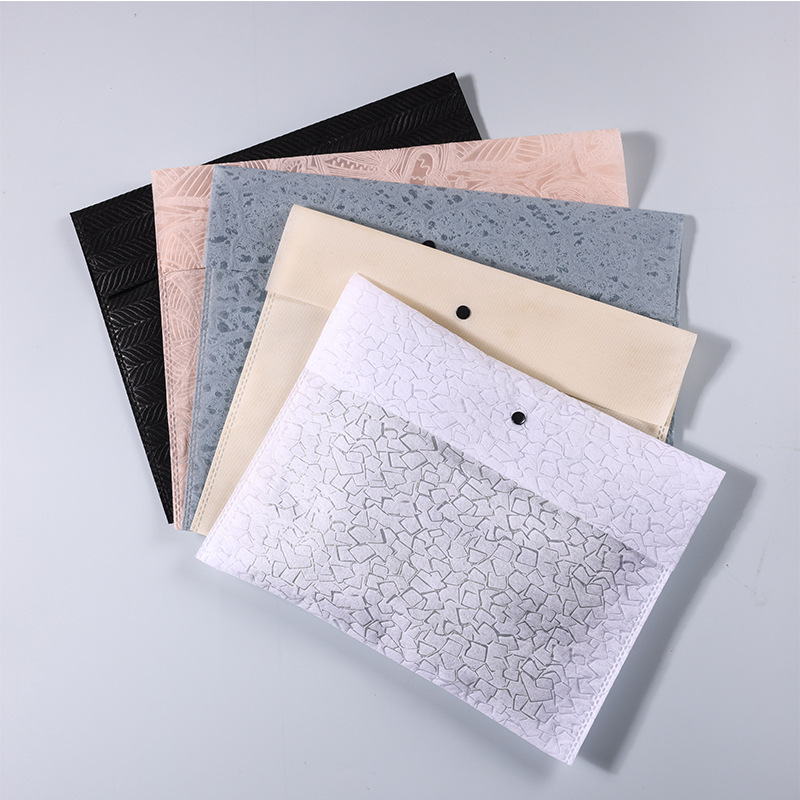 Spot Non-Woven Fabric Concealed Zipper Transparent Clothing Bag Bag Intimates Packaging Bag Printable Logo Document Clothing Bag