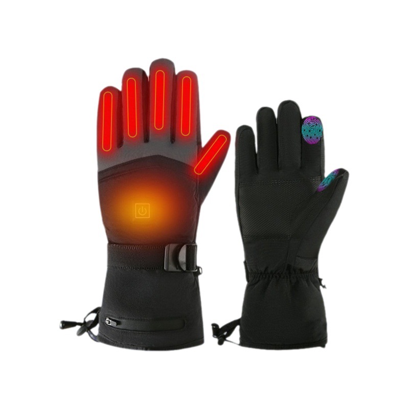 Cross-Border charging heating gloves outdoor skiing riding heating gloves touch screen cold warm electric heating gloves wholesale