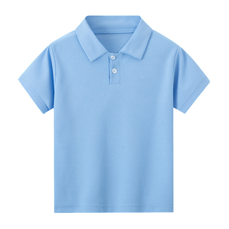 Picture of Overseas Cross-border Platform Children's Striped Multicolor Polo Shirt Boys Gentleman Casual Short-sleeved Girls Solid Color All-match T