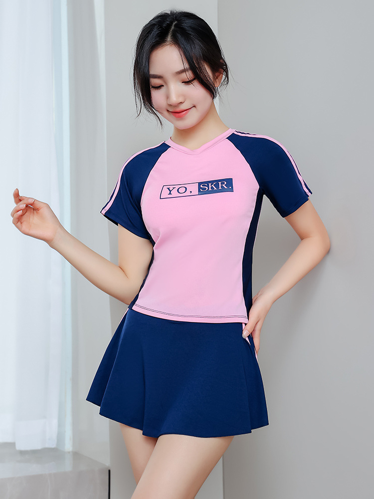 Quick-Dry Swimsuit Girls' one-piece teen swimsuit girly swimsuit female student new professional training swimsuit sport