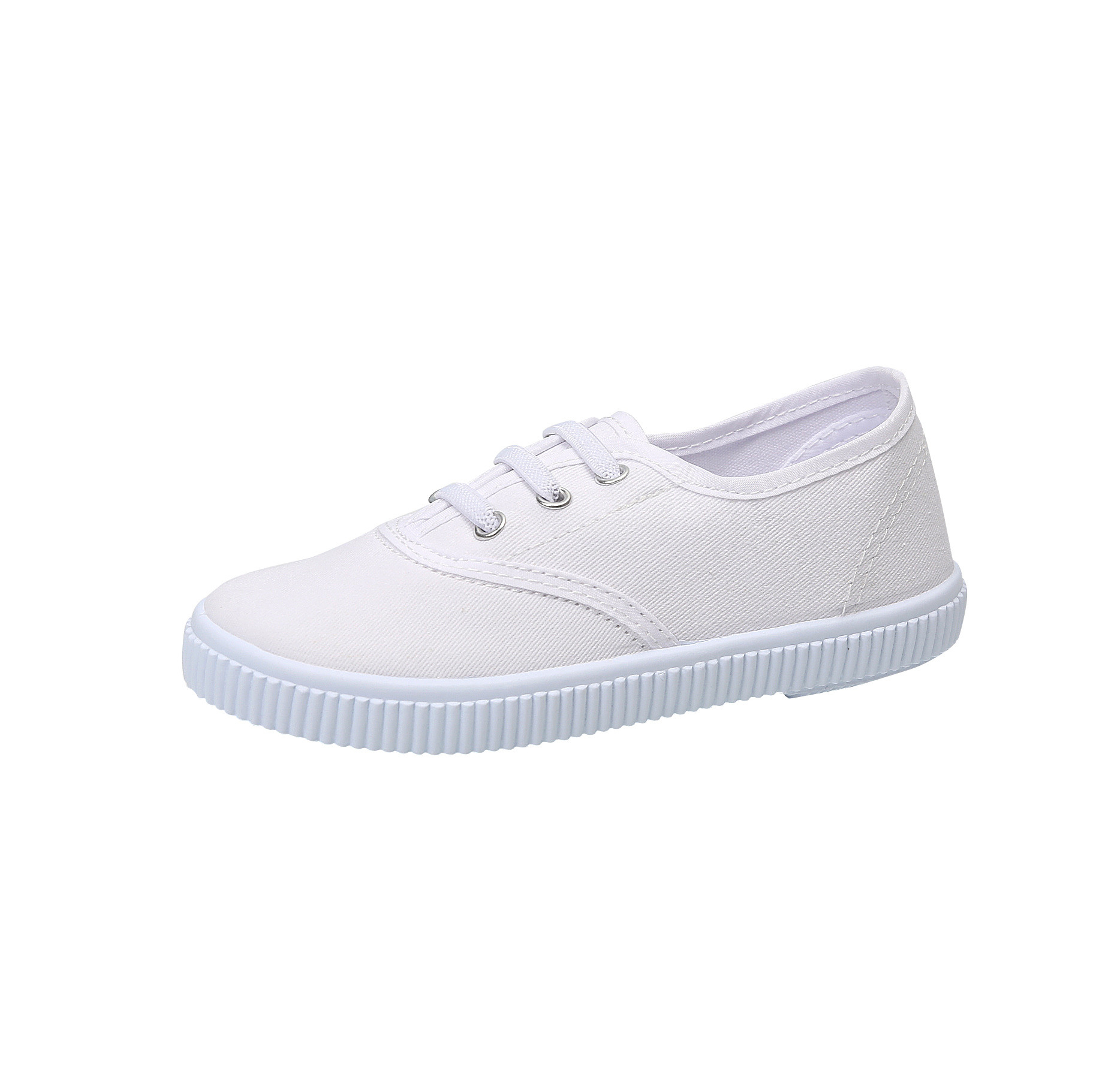 Picture of Children's Shoes Kindergarten Indoor Shoes Dance Shoes Boys and Girls Velcro White Cloth Shoes for Students Children Small White Shoes Batch