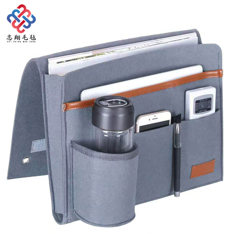 Cross-Border New Product Customized Felt Bedside Storage Bag Student Dormitory Bedside Bag Bedside Storage Bag Simple