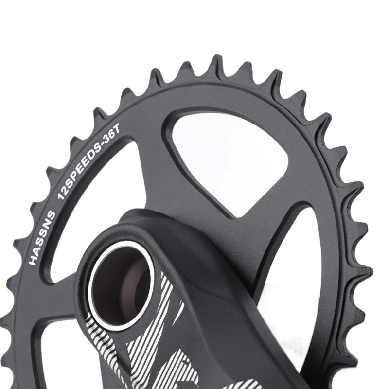 Mountain bike single disc GXP direct-mounted integrated disc positive and negative tooth disc 32/34/36/38T offset 0mm