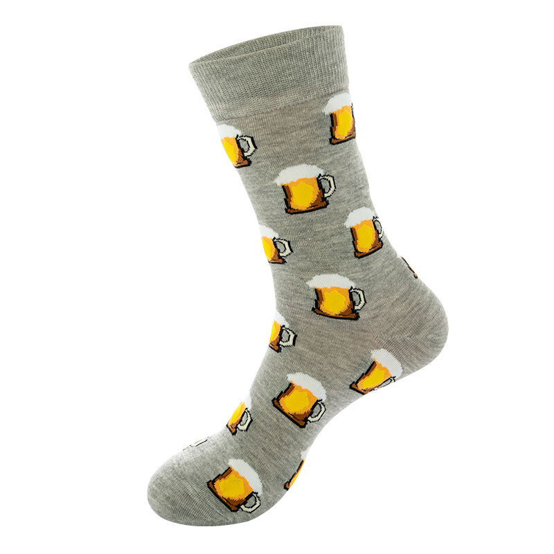 Picture of New Amazon Mid-Calf Socks for Men, Cotton, Women's European and American Ins Style Autumn and Winter Internet Celebrity Trendyy Socks Wholesale