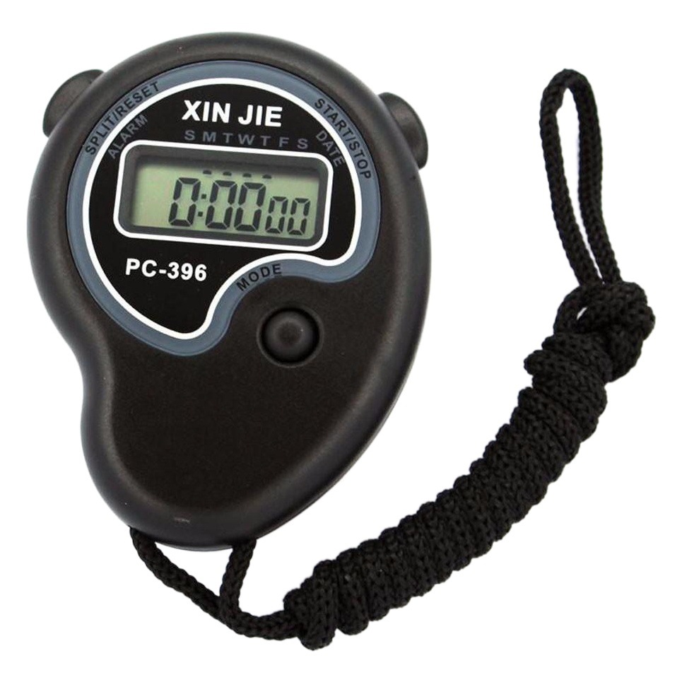 019 Stopwatch Timer Two Running Watch Referee Running Fitness Equipment Digital Stopwatch Waterproof Digital Watch Original 396