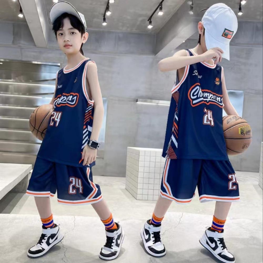 Children's Basketball Suit suit Boy Kobe No. 24 Lakers Jersey Summer Girls Elementary School Students Training Sports Suit
