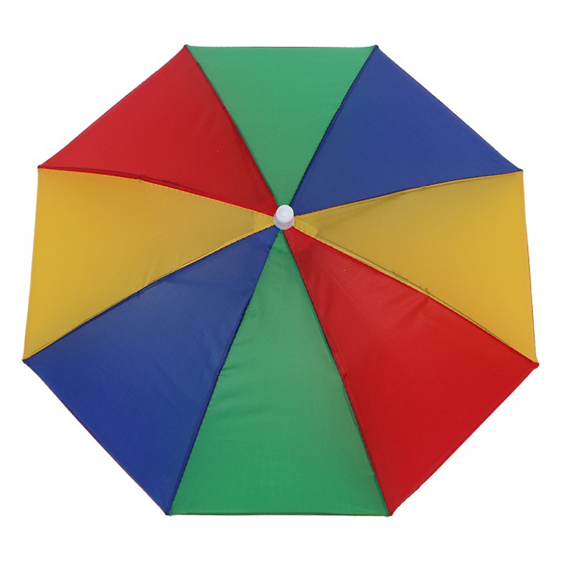 Watermelon color bar polyester silk cloth hat umbrella 30cm8 color matching rainbow umbrella stall supply creative hat umbrella spot