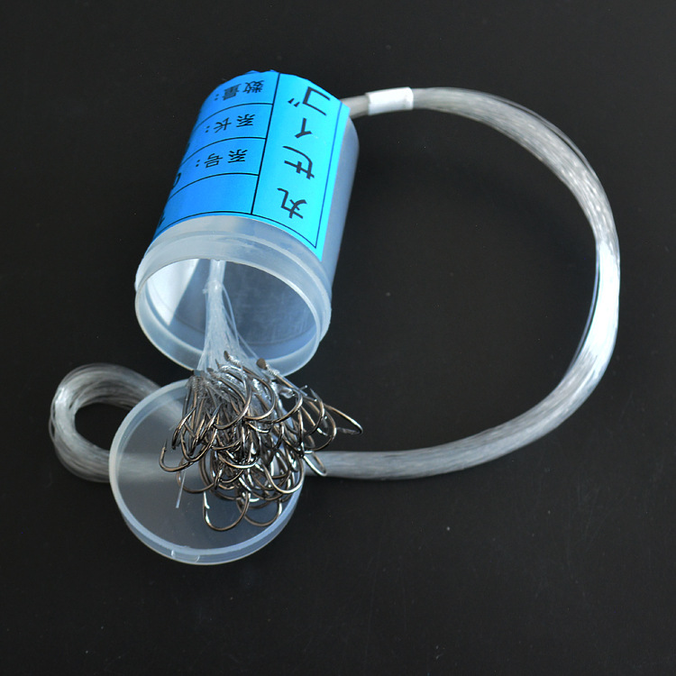 Picture of Manufacturer Wholesale Marushi Barrel Hook Tied Finished Product Single Hook 8 # -30 # Barrel Hook Barbed Sea Fishing Hook