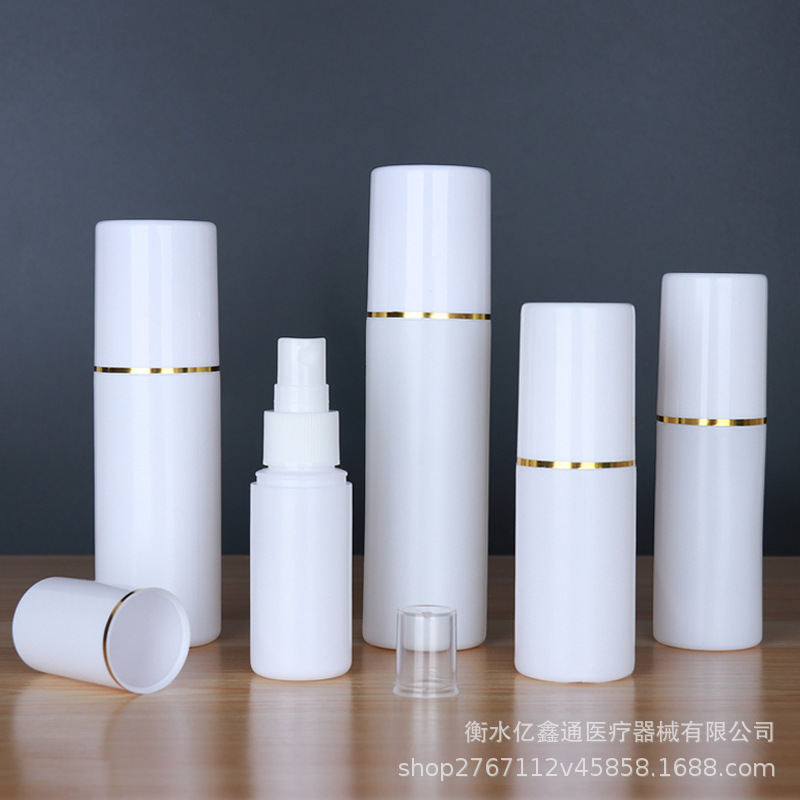 Wholesale 30ml50ml100ml ml white big cap spray bottle pe plastic spray bottle wig care small watering can