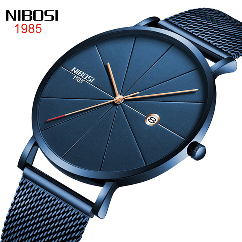 nibosi cross-border e-commerce Europe and the United States men and women Fashion Trend Micro-Business watches couples mesh casual quartz watches