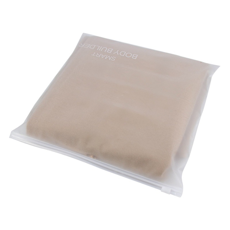 Color Printed Warning Self-Sealing Bag Frosted Translucent Zipper Bag Large Size down Clothing Packaging Bag