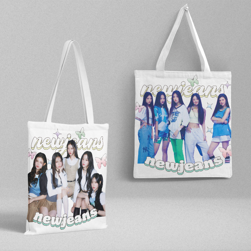 Nowjeans canvas bag 36x 39cm South Korea women Korean shoulder handbag shopping bag file bag wholesale