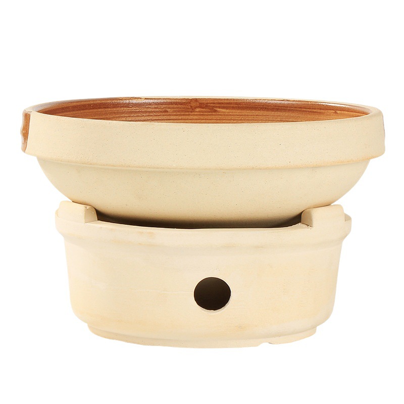 Commercial Soil Bowl Small Hot Pot Alcohol Stove Ceramic Household Small Casserole Self-service Dry Pot High Temperature Resistant Soil Vegetable Pot