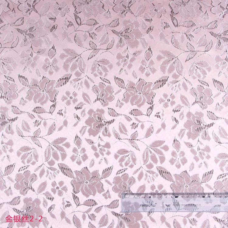 Picture of Autumn Ready-Made Beige Decorative Cloth Woven Jacquard Cloth for Bags and Placemats Made of Polyester Gold and Silver Silk Cloth
