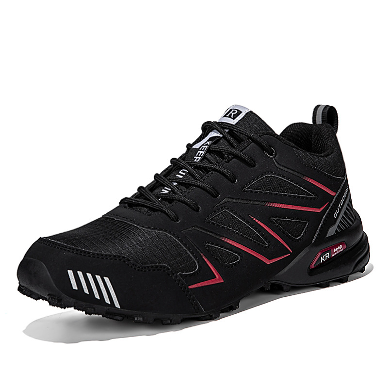 2025 New Large Size Low-Top Men's Mesh Casual Breathable Sports Shoes, Outdoor Cycling Training Hiking Work Shoes