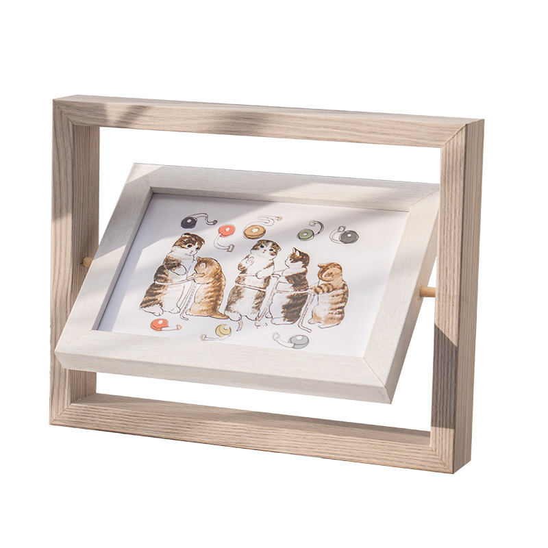 Picture of Photo development to make photo frame logo, 6 inch 8 inch a4 decorative photo album Frame photo frame rotating photo frame table